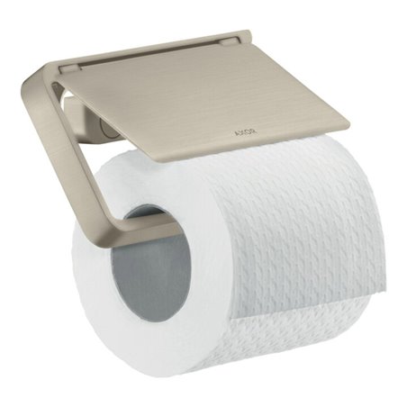 hansgrohe Papierhalter Axor universal mit Deckel, Metall, brushed nickel