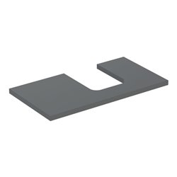Geberit Waschtisch-Platte One 90x3x47cm, lava/lackiert ma, Ausschn re