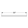 Geberit Waschtisch-Platte One 90x3x47cm, sand-grau/l hg, Ausschn re
