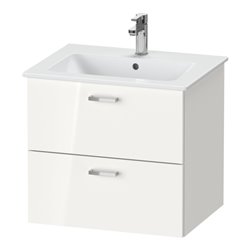 Duravit Möbel-Set XBase 63cm, 1 T., Anschl rechts, weiß glänzend