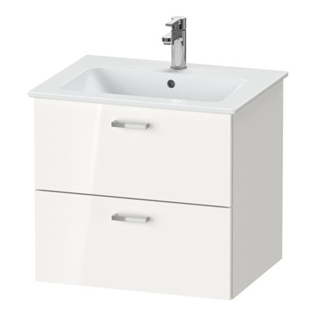 Duravit Möbel-Set XBase 63cm, 1 T., Anschl rechts, weiß glänzend