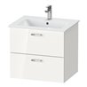 Duravit Möbel-Set XBase 63cm, 1 T., Anschl rechts, weiß glänzend