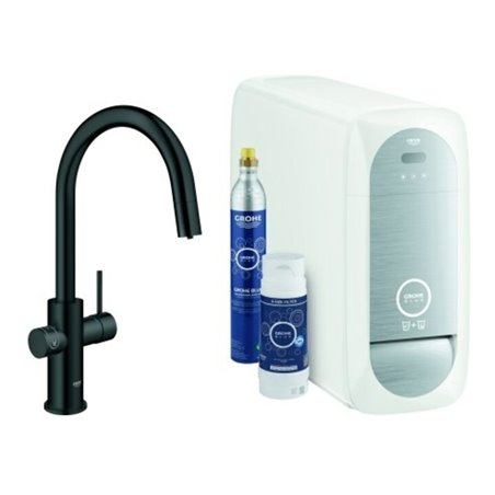 Grohe Starterkit Blue Home 31541 azb. Mouss. BT/WIFI C-Ausl. velvet black