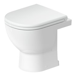 Duravit Stand-WC, Tiefspüler D-Code 37x48cm, 4,5 l, Abg. waag., riml., weiß