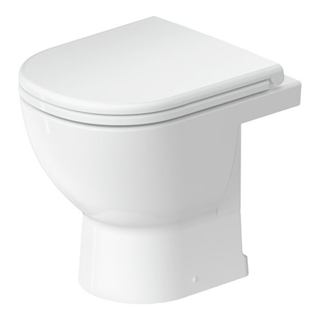 Duravit Stand-WC, Tiefspüler D-Code 37x48cm, 4,5 l, Abg. waag., riml., weiß