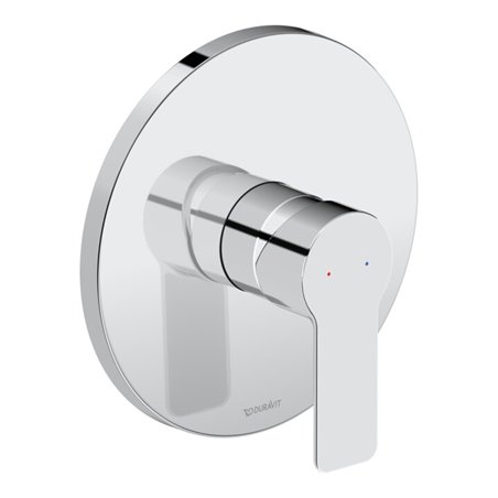 Duravit Fertigset UP-Brause-Einhebelmischer D-Code Keramikmischsystem, rund, 24,5 l, chrom