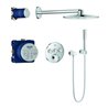 Grohe Fertigmontageset SmartControl Unterputz-Duschsystem, m 3 Absperrventil, rd, chrom