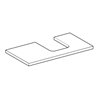 Geberit Waschtisch-Platte One 90x3x47cm, greige/lackiert m, Ausschn re