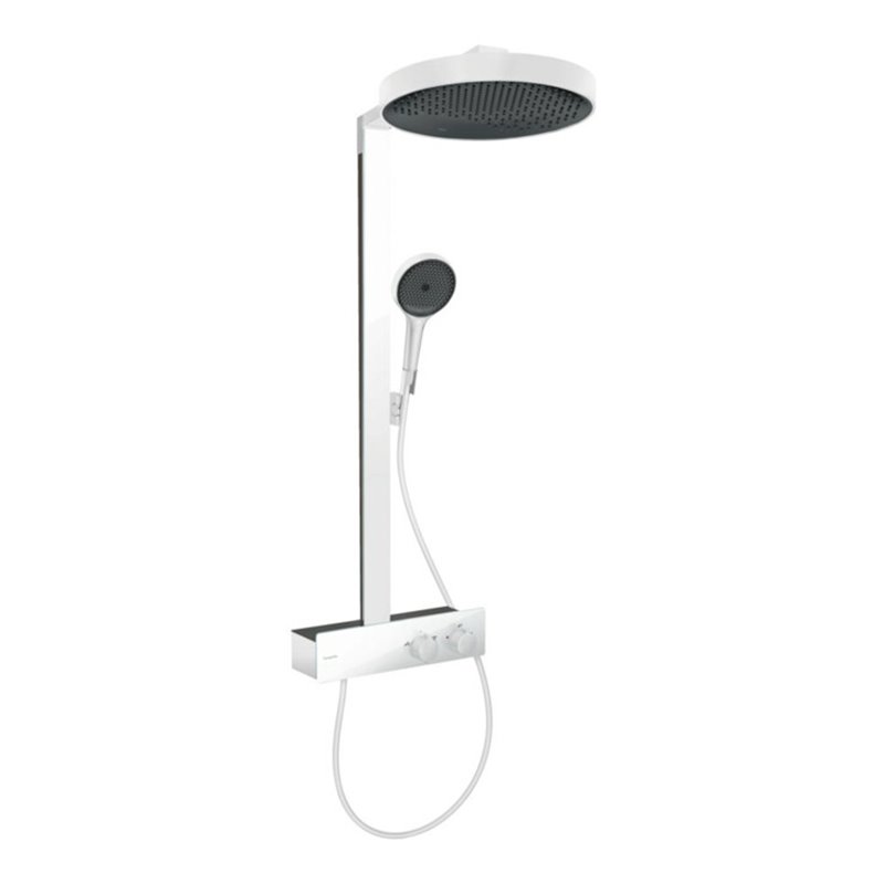 hansgrohe Brause-Set Rainfinity m Thermostat, Brausekopf 360mm, mattweiß