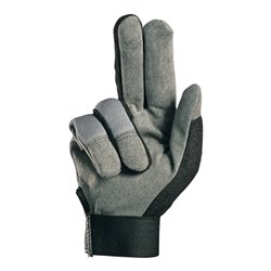 Kunstlederhandschuhe RewoMech 640 schwarz/grau Kunstleder/Elastan