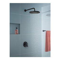 Duravit Fertigset UP-Brause-Einhebelmischer D-Code Keramikmisch., rd, 24,5 l, schwarz matt