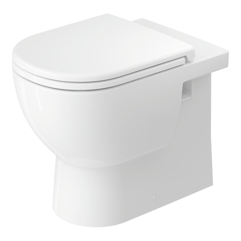 Duravit Stand-WC, Tiefspüler D-Code 37x57cm, 4,5 l, Abg. waag., riml., weiß