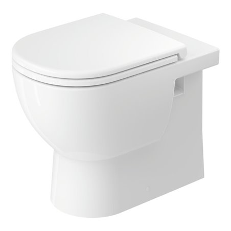 Duravit Stand-WC, Tiefspüler D-Code 37x57cm, 4,5 l, Abg. waag., riml., weiß