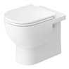 Duravit Stand-WC, Tiefspüler D-Code 37x57cm, 4,5 l, Abg. waag., riml., weiß