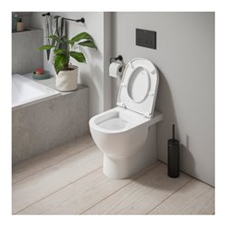 Duravit Stand-WC, Tiefspüler D-Code 37x57cm, 4,5 l, Abg. waag., riml., weiß