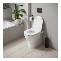 Duravit Stand-WC, Tiefspüler D-Code 37x57cm, 4,5 l, Abg. waag., riml., weiß