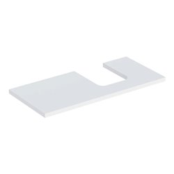 Geberit Waschtisch-Platte One 105x3x47cm, w/lack. ma, Ausschn rechts