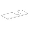 Geberit Waschtisch-Platte One 105x3x47cm, w/lack. ma, Ausschn rechts