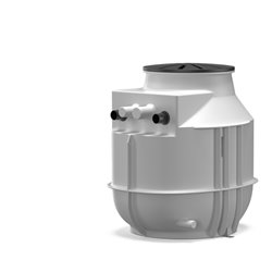 Wilo Schachtpumpstation DrainLift WS 40 E/MTS, 255 l, mit Behälter