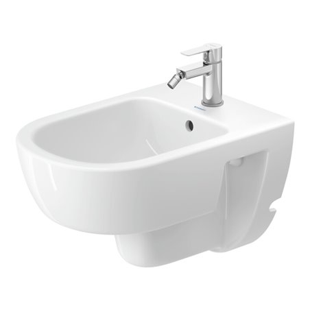 Duravit Wand-Bidet D-Code 37x54cm, mit Hahnloch, Überlauf, weiß