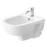 Duravit Wand-Bidet D-Code 37x54cm, mit Hahnloch, Überlauf, weiß