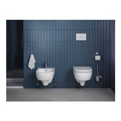 Duravit Wand-Bidet D-Code 37x54cm, mit Hahnloch, Überlauf, weiß