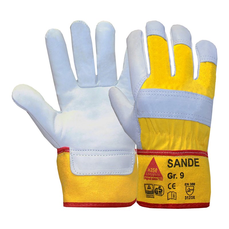Hase SANDE, Arbeitshandschuh aus Rindnarbenleder