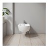 Duravit Wand-Bidet D-Code 37x54cm, mit Hahnloch, Überlauf, weiß