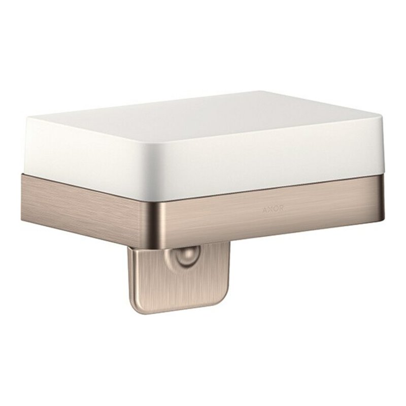 hansgrohe Lotionspender Axor universal mit Ablage, Glas, brushed nickel