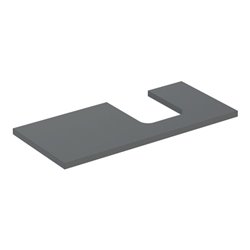 Geberit Waschtisch-Platte One 105x3x47cm, lava/lackiert ma, Ausschn re