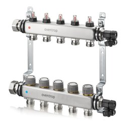 Oventrop Heizkreisverteiler Multidis SFQ 12 Kreise, M 30x1,5, Edelstahl