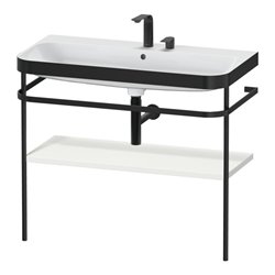 Duravit Möbelwaschtisch-Kombi Happy D.2 Plus 97,5x49cm, 2 HL, No we s-matt, m Konsole