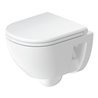 Duravit Wand-WC, Tiefspüler D-Code Compact 37x48cm, 4,5 l, riml, w, o vorm. Scharn.