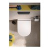 Duravit Wand-WC, Tiefspüler D-Code Compact 37x48cm, 4,5 l, riml, w, o vorm. Scharn.