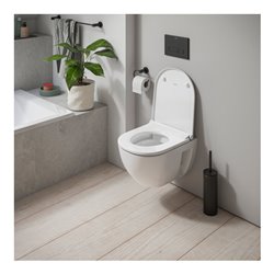 Duravit Wand-WC, Tiefspüler D-Code Compact 37x48cm, 4,5 l, riml, w, o vorm. Scharn.