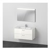 Duravit Möbel-Set XBase 103x49cm, WT, WTU 2 SchKa., Sp., we. gl