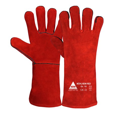 Hase MÜHLHEIM RED, Schweißerhandschuh aus Rindspaltleder