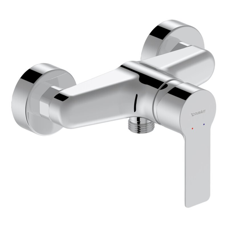 Duravit Brause-Einhebelmischer D-Code Aufputz, Keramikmischsystem, chrom