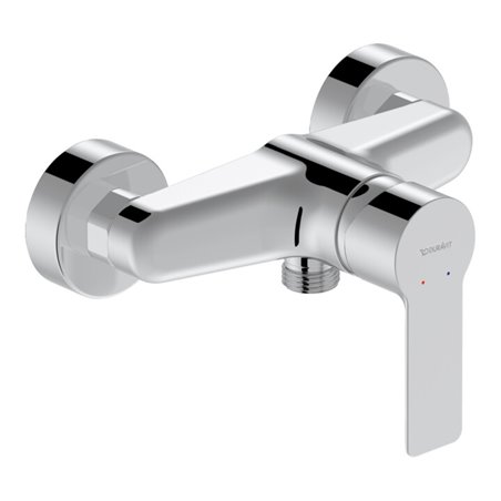 Duravit Brause-Einhebelmischer D-Code Aufputz, Keramikmischsystem, chrom