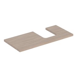 Geberit Waschtisch-Platte One 105x3x47cm, Eiche/Mela Holz, Ausschn re