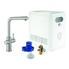 Grohe Spültisch-Einhebelmischer Blue Professional L-Auslauf Set, supersteel