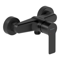 Duravit Brause-Einhebelmischer D-Code AP, Keramikmischsystem, schwarz matt