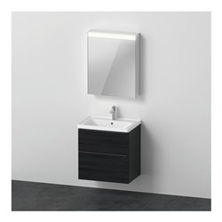 Duravit Möbel-Set D-Neo 650mm, Anschlag rechts, Eiche schwarz
