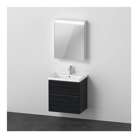 Duravit Möbel-Set D-Neo 650mm, Anschlag rechts, Eiche schwarz