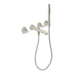 hansgrohe 3-Loch Fertigset Wannemisch.Wand UP Axor Citterio C mit Handbrause BSO