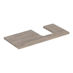 Geberit Waschtisch-Platte One 105x3x47cm, N hick./Mela Holz, AS re