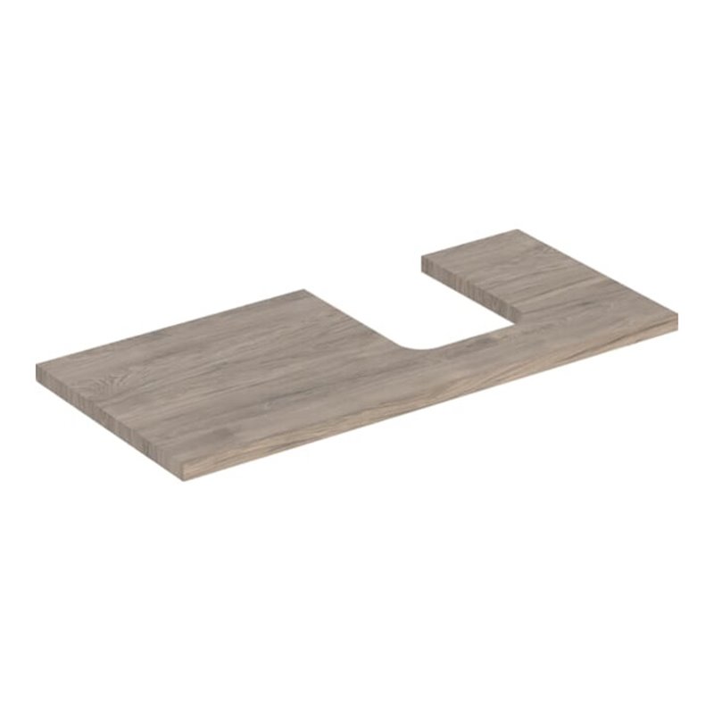 Geberit Waschtisch-Platte One 105x3x47cm, N hick./Mela Holz, AS re