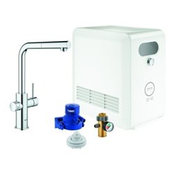 Grohe Spültisch-Einhebelmischer Blue Professional L-Auslauf Set, chrom
