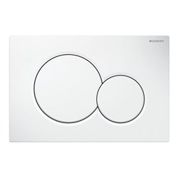 Geberit Betätigungsplatte Sigma 01 weiß, für 2-Mengen-Spülung, Kunststoff