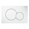 Geberit Betätigungsplatte Sigma 01 weiß, für 2-Mengen-Spülung, Kunststoff